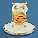 Hoot Owl Glass Figurine title=