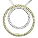 Sterling Silver Brown and White Diamond Double