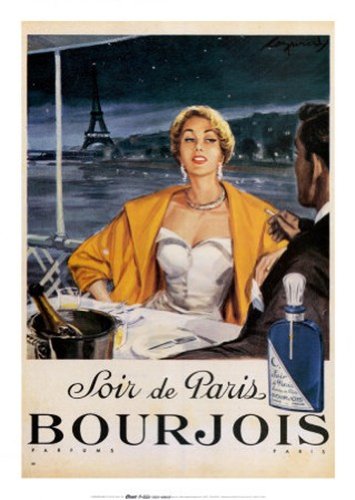 Soir de Paris II HIGH QUALITY CANVAS Print With Light Added BRUSHSTROKES Unknown 20x28