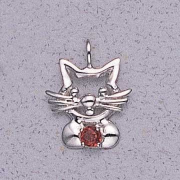 Click here to buy Cat Head Pendant with Garnet.
