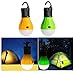 Yapping Pack Of 2 Outdoor LED Lantern for Camping Hiking Night Fishing Emergency Light Portable Bulb Battery Powered Yellow and Green