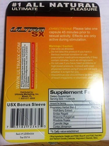 Ultra SX Male Enhancement Sex Pill 1 box 24 Pills