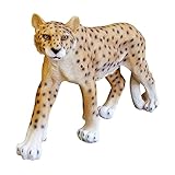 国華園 鳴き声ポリ製オーナメント うなるヒョウ 1個 幅16×奥行75×高さ44cm ヒョウ 鳴く センサー付き