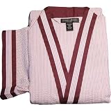 Seersucker Robe In Navy Or Burgundy #22691