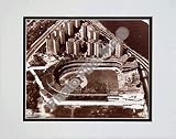 Polo Grounds, New York Giants, Aerial View, Sepia, Double Matted 8 X 10 Photograph (Unframed)