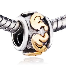Pandora Style Bead Dangle Murano Glass Heart European Charm Bead Fits Pandora Bracelet