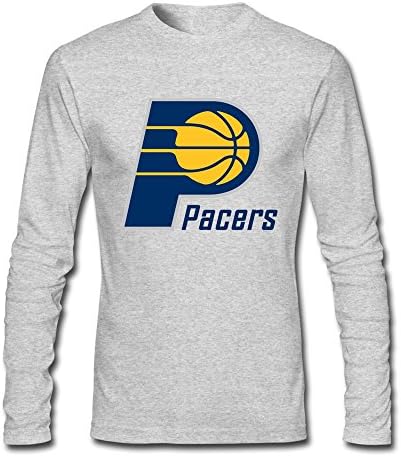 Koala Men's 2016 NBA Indiana Pacers Logo Long Sleeve T-shirts HeatherGray Size S