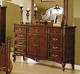 Bedroom Dresser with Storage Drawers - Medium Brown