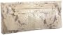 Abas Maggie Oversized Foldover Clutch,Grecian White,one size