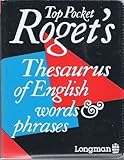 Top pocket Roget's Thesaurus of English words & phrases