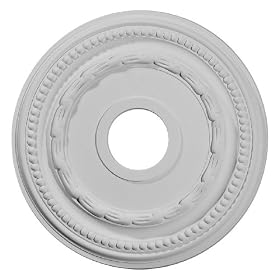 15 3 8OD x 3 5 8ID x 1P Federal Ceiling Medallion by 