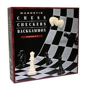 Family Games magnetic chess, checkers, backgammon by Family Games