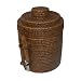 Rattan ice bucket with tongs