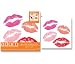 Lot 6 Studios Adorn Multi-Use Adhesive Wall Graphics - Four Sheets of Lipstick Kisses