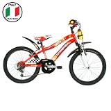 Lombardo Artemis 20 Bicycle (Red/White, 20X 10-Inch)