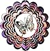 Kaleidoscope Butterfly Purple Wind Spinner