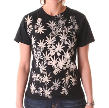 UZI 'Pot' black/bleach t-shirt<br>wmns