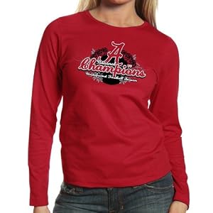 Buy Alabama Crimson Tide Ladies Crimson 2009 BCS National Champions Undefeated Season Floral Motif... by RUPPSHIRTS