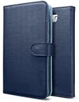 Spigen SGP illuzion Leather Wallet Case For Samsung Galaxy Note 2 (Indigo Blue)