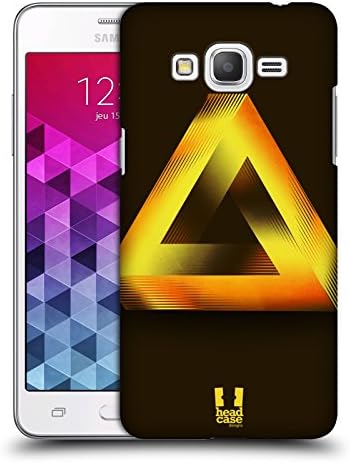 Head Case Designs Gold Penrose Triangle Hard Back Case Cover for Samsung Galaxy Grand Prime