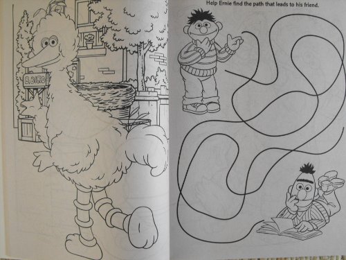 Sesame Street Ready, Set, Color! Coloring and Activity Book with 30 Stickers 144 Pages ...