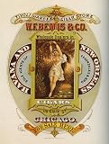 NUDE WOMAN CIGARS 1872 ADV HAVANA AND NEW ORLEANS CHICAGO VINTAGE POSTER REPRO