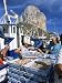 Fish Being Landed, Calpe, the Penyal d'Ifach Towering Above the Harbour, Alicante, Va...