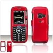 Solid Red Case Cover for Brand LG LX260 LX-260 Rumor Protective Cell Phone Hard SNAP-ON