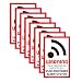 Four Alarm Stickers - Alarm Warning Signs for your Home or Business