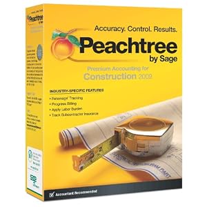 Peachtree Premium Accounting for Construction 2009 by Sage Software