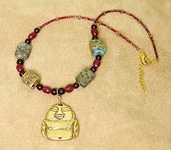 Bronze Buddha Pendant Necklace - Free Shipping!