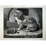 1874 のエドウィン Landseer の芸術のだらしない小犬の犬小屋