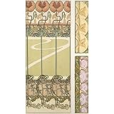 Design for Wallpaper with flowers, by Alphonse Mucha (Print On Demand)