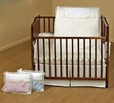 Baby Doll Bedding Classic Bows Cradle Set, Blue