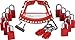 Brady Safety Lock & Tag Carrier Kit - Conveniently Organizes Locks, Keys, Tags, Hasps and More - Red - Includes 12 Red Padlocks, 2 Hasps - 148867