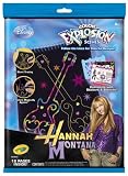 Crayola Hannah Montana Color Explosion scenes to have fun with surprising colors that appear.