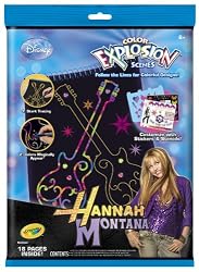 Crayola Hannah Montana Color Explosion scenes to have fun with surprising colors that appear.