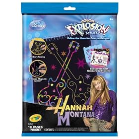 Crayola Hannah Montana Color Explosion scenes to have fun with surprising colors that appear. by Crayola