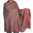 Shawl and Wrap Wool Jacquard Design 80 x 40 inches (jmwr590)