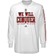 adidas Davidson Wildcats White Victory Song Long Sleeve T-shirt