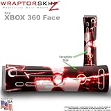 Radioactive Red Skin by WraptorSkinz TM fits Original XBOX 360 Factory Faceplates
