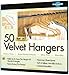 Closet Complete Supreme Quality, Heavyweight, 85-gram, Virtually-Unbreakable Velvet, Ultra-Thin, Space Saving, No-Slip Suit Hangers, 360° Spinning Chrome, 50, Camel, Count