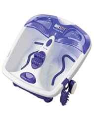 HOT SPA 61355 Foot Bath Plus with Acupressure Massage Center, White/Purple