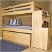 University Loft GRAD-xx-BUNK Graduate Series Extra Long Bunk Bed Finish: Natural