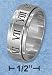 Plain Sr-3088 : Stainlesterling Silver Steel 8mm Mens Spinner Ring With Antiqued Roma...