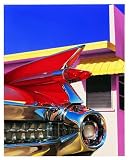 Cadillac Eldorado '59 by Graham Reynolds. Size 38.00 X 47.50 Art Poster Print on Canvas