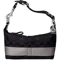 AUTHENTIC COACH SIGNATURE STRIPE SMALL HOBO 11096 (3 Color Variations)
