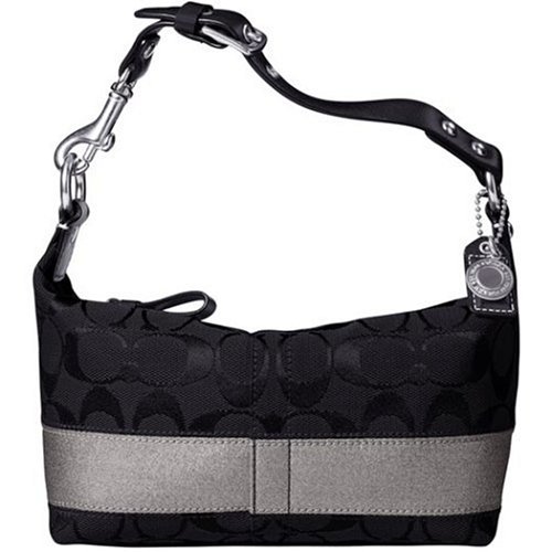 Coach Signature Stripe Small Hobo