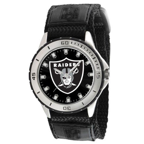 Game Time Men's NFL-VET-OAK Veteran Custom Oakland Raiders Veteran Series Watch