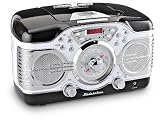 Studebaker AM/FM Black/White CD Clock Radio - SB2103